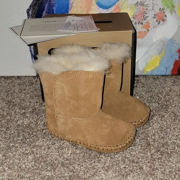 Ugg Australia Caden Infant Chestnut Snow Boots Size 2/3 6-12 months