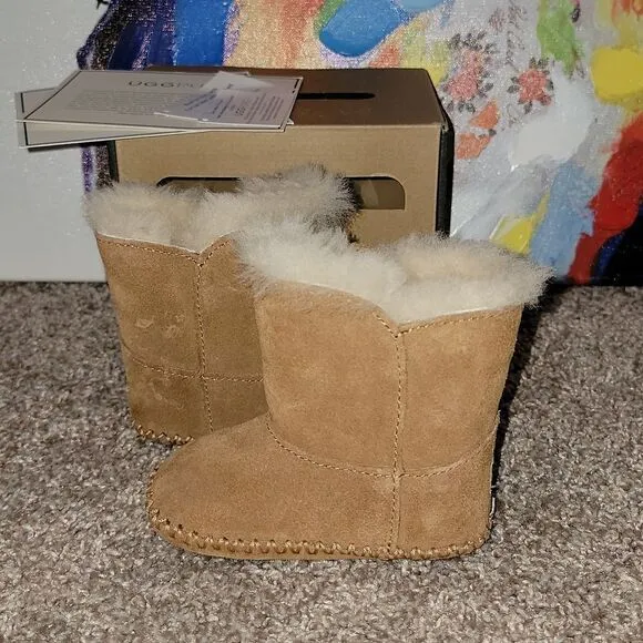 Ugg Australia Caden Infant Chestnut Snow Boots Size 2/3 6-12 months