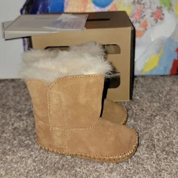 Ugg Australia Caden Infant Chestnut Snow Boots Size 2/3 6-12 months