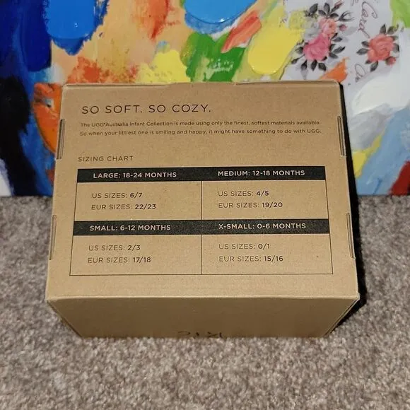 Ugg Australia Caden Infant Chestnut Snow Boots Size 2/3 6-12 months