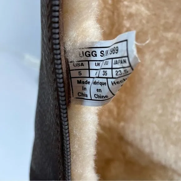 UGG brown boots size 5