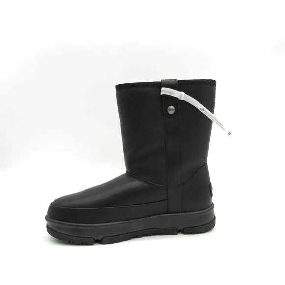 UGG CLASSIC WEATHER SHORT WOMEN'S BOOTS IN BLACK SZ 6.5