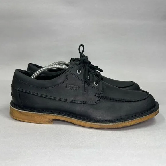 UGG Men's Size 11 Black Leather Oxfords