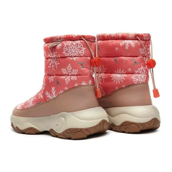 UIN Women's Snow Boots Walking Casual Travel Hiking Shoes(Winter Orange Cazorla)