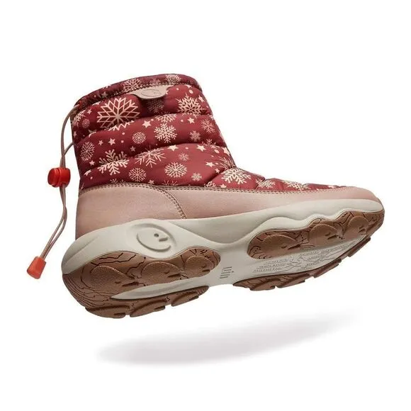 UIN Women's Snow Boots Walking Casual Travel Hiking Shoes(Winter Red Cazorla IV)