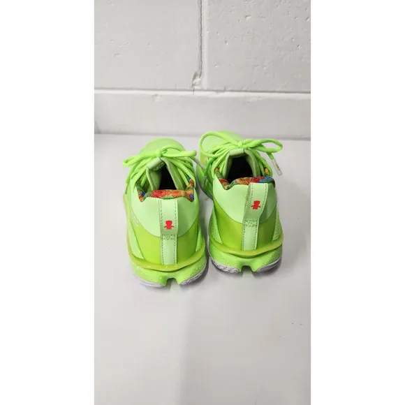 Under Armour Curry 7 Sour Patch Youth 5.5Y In Lime Green Basketball Shoes