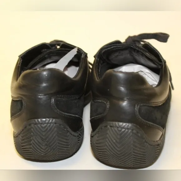 Valentino Garavani Mens Size 11.5 44.5 Black Suede Lace Up Casual Sneakers Shoes