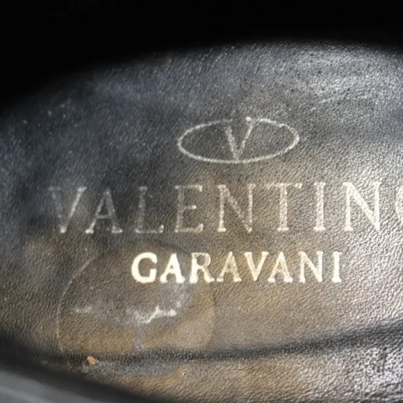 Valentino Garavani Mens Size 11.5 44.5 Black Suede Lace Up Casual Sneakers Shoes