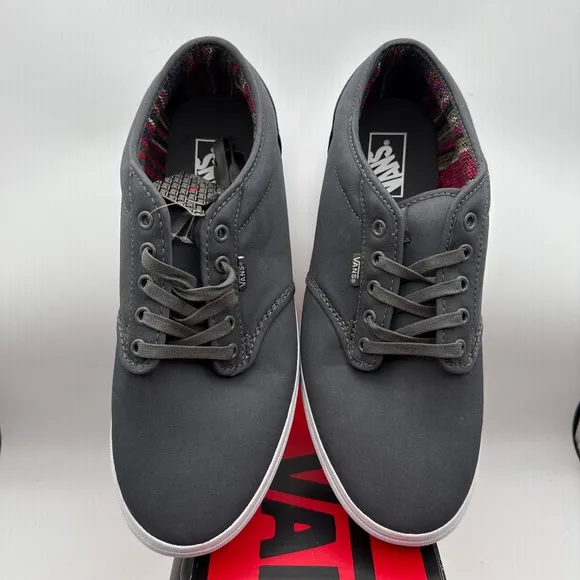 Vans Atwood Twill Textile Mens Shoes Size 11 NIB Charcoal White