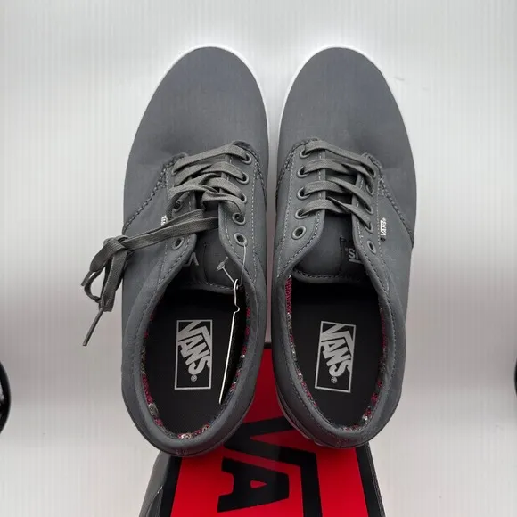Vans Atwood Twill Textile Mens Shoes Size 11 NIB Charcoal White