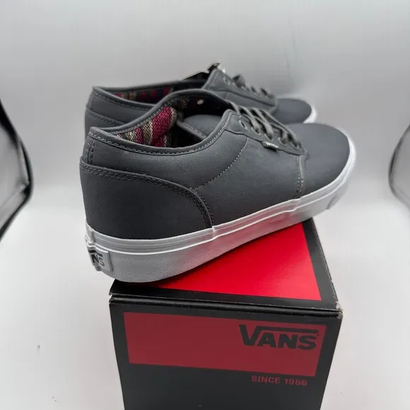 Vans Atwood Twill Textile Mens Shoes Size 11 NIB Charcoal White