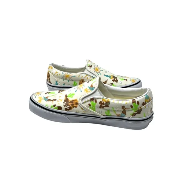 VANS Classic Slip On Shoe Men's Size Sneakers Skate Low Canvas White VN000BVZBPH