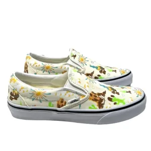 VANS Classic Slip On Shoe Men's Size Sneakers Skate Low Canvas White VN000BVZBPH