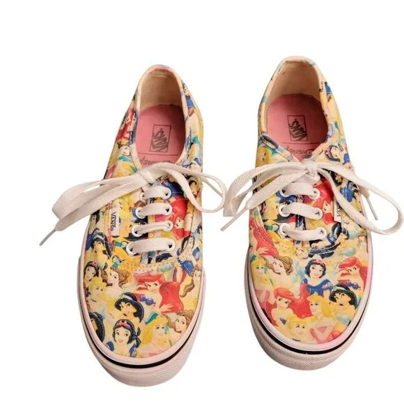 Vans Disney Princesses Snow White Little Mermaid Belle Jasmine Cinderella Shoes