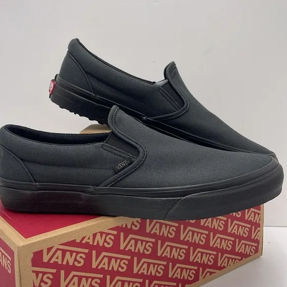 Vans Men's Black Slip-On Shoes Classic Slip-On(Made Forthmkrs)BIkblVN0A3MUDV7W