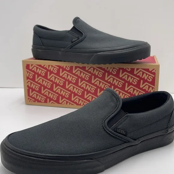 Vans Men's Black Slip-On Shoes Classic Slip-On(Made Forthmkrs)BIkblVN0A3MUDV7W