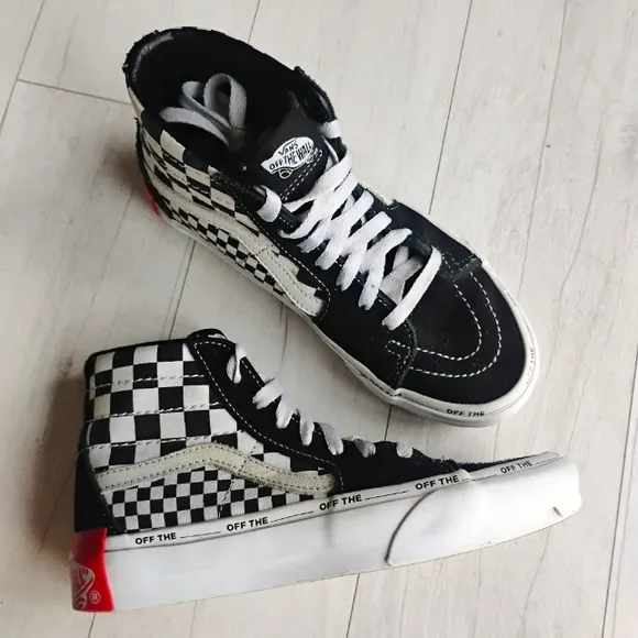 VANS NEW Sk8-Hi Old Skool Mixed Checkered Shoes