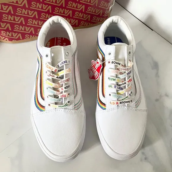 Vans Old Skool Low Tops Casual Skateboarding Shoes Unisex White VN0A5KRFB5U