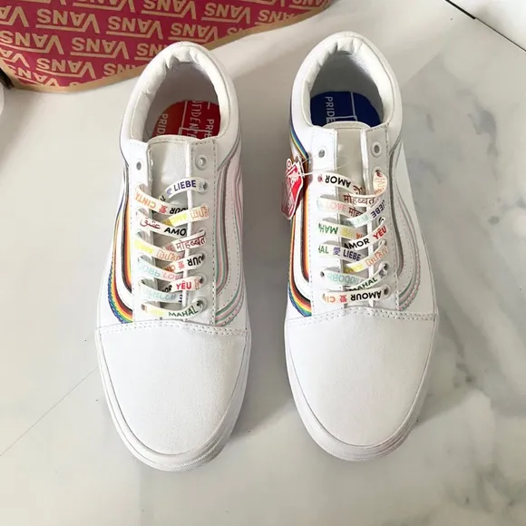 Vans Old Skool Low Tops Casual Skateboarding Shoes Unisex White VN0A5KRFB5U