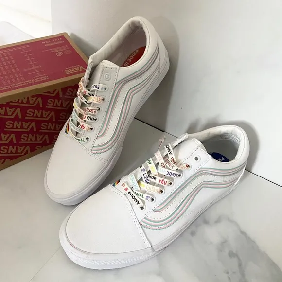 Vans Old Skool Low Tops Casual Skateboarding Shoes Unisex White VN0A5KRFB5U