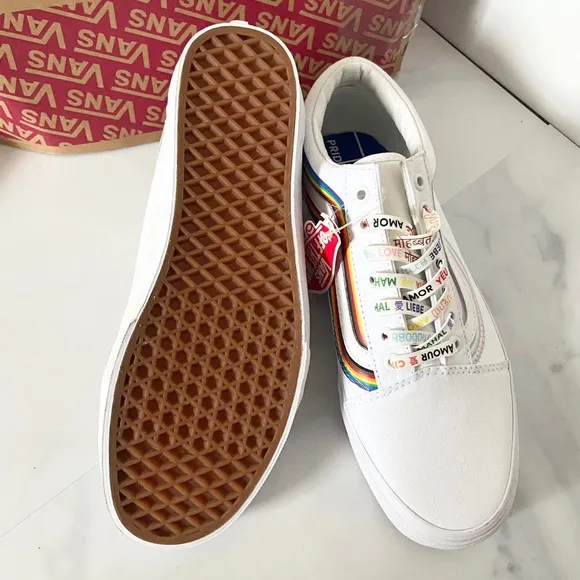 Vans Old Skool Low Tops Casual Skateboarding Shoes Unisex White VN0A5KRFB5U