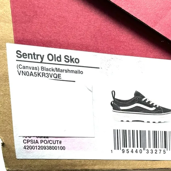 VANS Sentry Old Skool WC Sneakers Canvas Black Casual Women's Shoes VN0A5KR3VQE