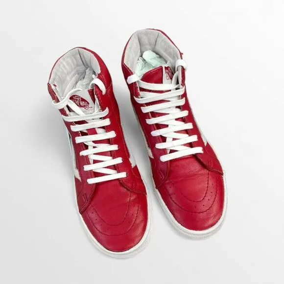 Vans SK8-HI Cup California Leather Chilli Pepper Sneakers Skateboarding Size 7.5