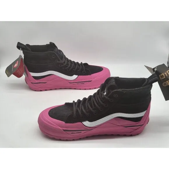 Vans SK8 Hi Dip MTE 2 Hiking Boots Shoes Pink Black Suede VN0009QKB9P Women Sz 8