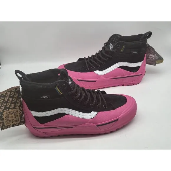 Vans SK8 Hi Dip MTE 2 Hiking Boots Shoes Pink Black Suede VN0009QKB9P Women Sz 8