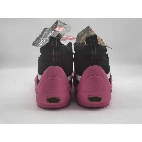 Vans SK8 Hi Dip MTE 2 Hiking Boots Shoes Pink Black Suede VN0009QKB9P Women Sz 8