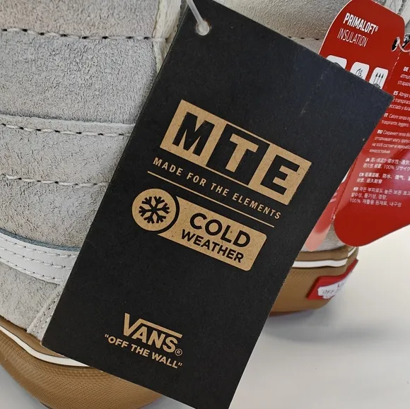 Vans SK8-Hi MTE-2 Utility Gum Cornstalk Marshmallow Warm Shoes Size Women 10.5