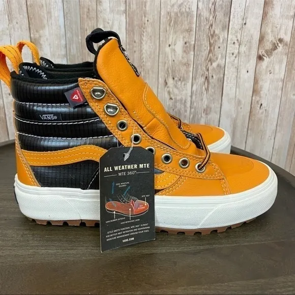 Vans Sk8-Hi Mte 2.0 Dx High Top Leather Sneaker Boots Size 6.5 Women