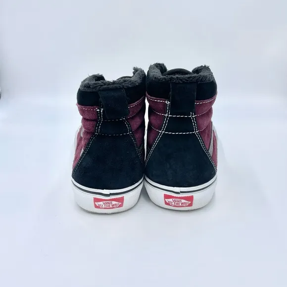 Vans SK8-HI MTE Port Royal Burgundy Suede All Weather Sneaker Boots Men’s 10