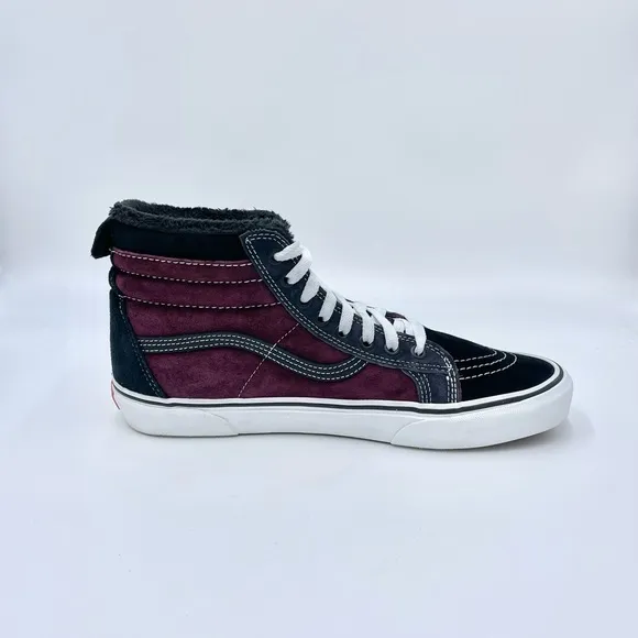 Vans SK8-HI MTE Port Royal Burgundy Suede All Weather Sneaker Boots Men’s 10