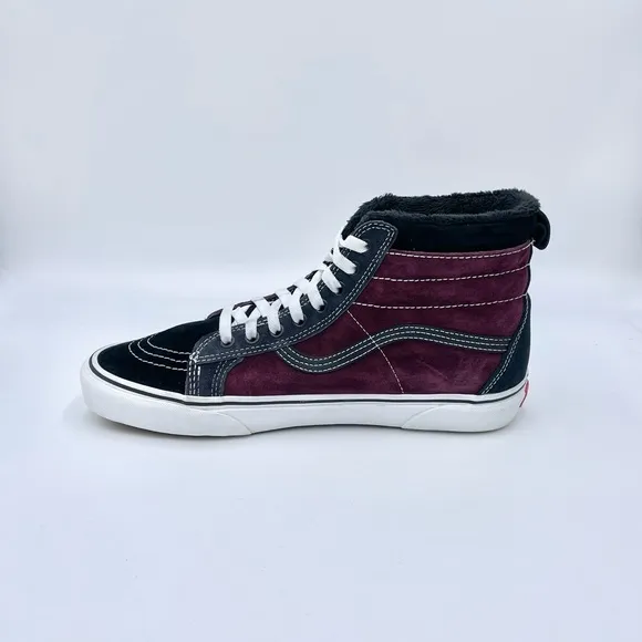 Vans SK8-HI MTE Port Royal Burgundy Suede All Weather Sneaker Boots Men’s 10