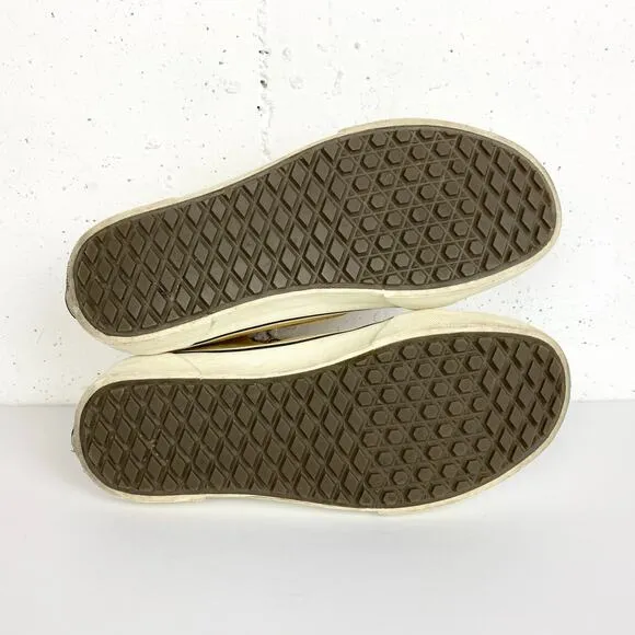 Vans Sk8-Hi MTE Sneaker Boots Honey Yellow Weather Resistant Leather 7.5 Men