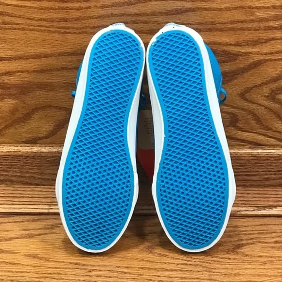 Vans Sk8 Slim Neon Leather Neon Blue Shoes