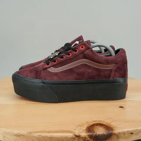Vans Stackform x Disney Womens Size 7 Shoes 'Poison Apple' Snow White Sneakers