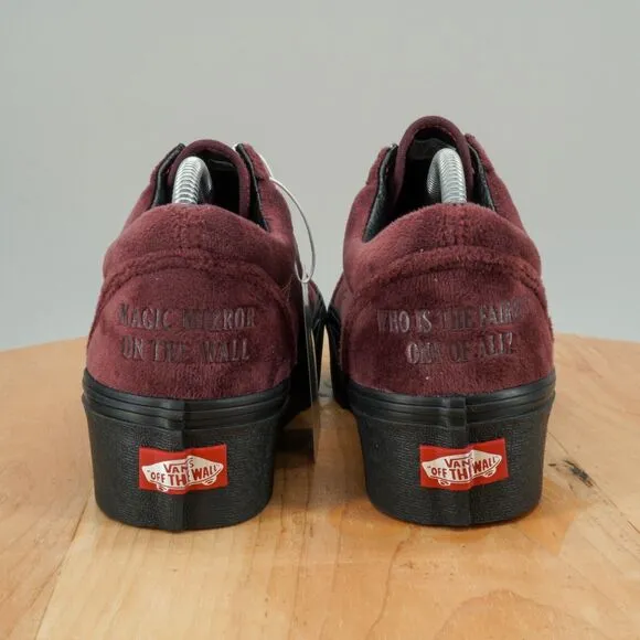 Vans Stackform x Disney Womens Size 7 Shoes 'Poison Apple' Snow White Sneakers