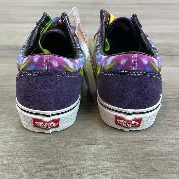VANS-TIE DIE SHOES LOW TOPS