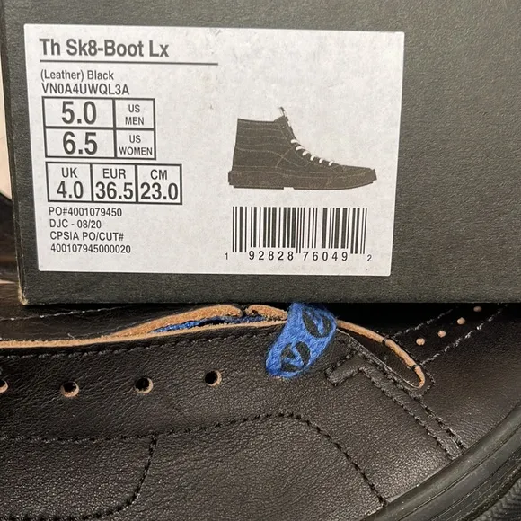 Vans WMNS Th Sk8-Boot Lx(Leather) BlackVN0A4UWQL3ASneakers G