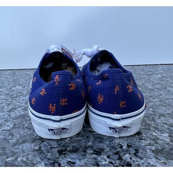 Vans x MLB New York NY Mets AOP Logo Blue Shoes Men’s Size 7.5 / Women's 9