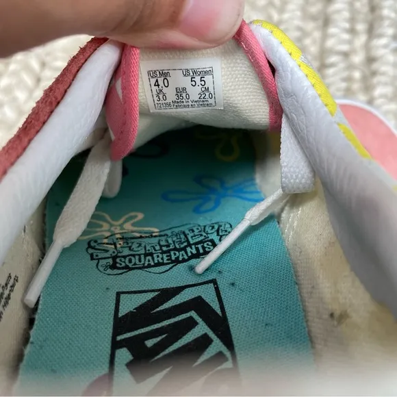 Vans x Spongebob Squarepants &amp; Patrick “Best Buds” Shoes sneakers women’s 5.5