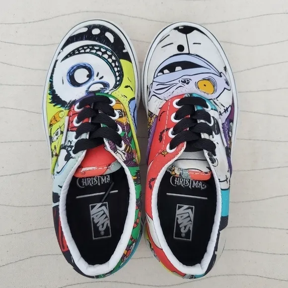 Vans Youth Nightmare Before Christmas Kids Disney Halloween Town Shoes Size 12