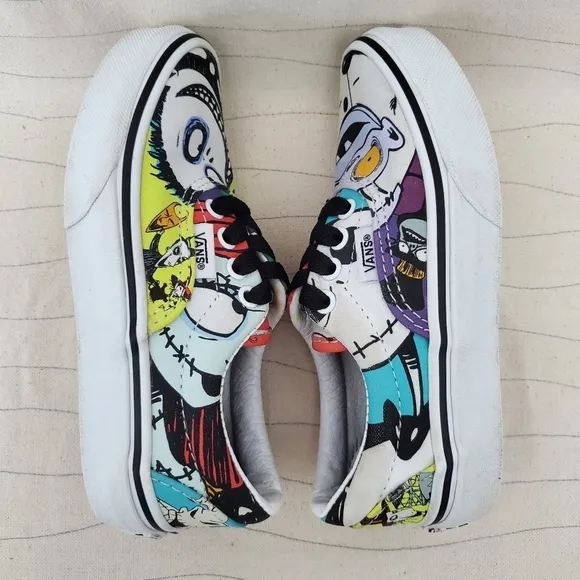 Vans Youth Nightmare Before Christmas Kids Disney Halloween Town Shoes Size 12