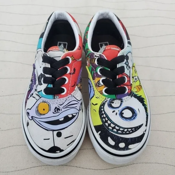 Vans Youth Nightmare Before Christmas Kids Disney Halloween Town Shoes Size 12