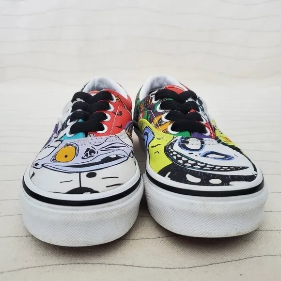Vans Youth Nightmare Before Christmas Kids Disney Halloween Town Shoes Size 12