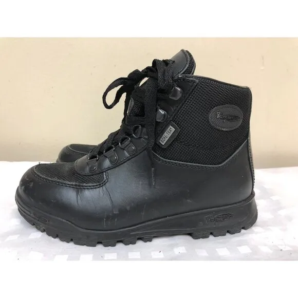 Vasque Gore-tex Hiking Boots Kids black  leather shoes Thinsulate US sz 4