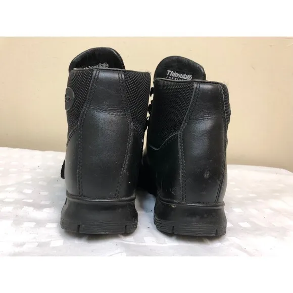 Vasque Gore-tex Hiking Boots Kids black  leather shoes Thinsulate US sz 4