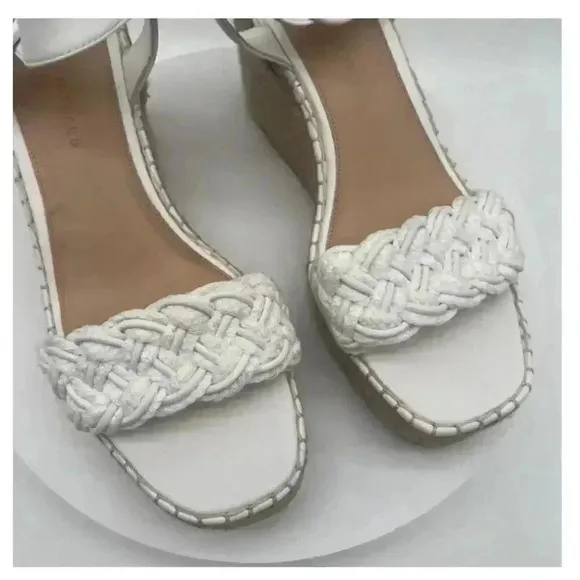 VERONICA BEARD | Reema Espadrille Wedge Sandal | Snow White | NWT 11